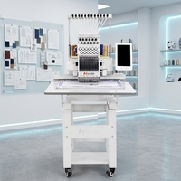 Machine à broder automatique à tête unique haute vitesse HONRAIN pour casquettes personnalisées, vêtements et patchs 3D