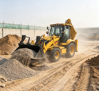Backhoe Loader 10,8 Ton dengan Kedalaman Penggalian Maksimum 5045mm dan Gaya Penggalian 49,8kN untuk Proyek Pemindahan Tanah