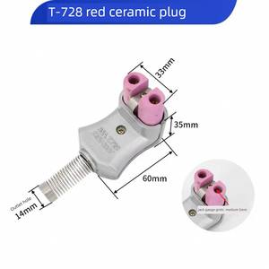 T727 Aluminium Hoge Temperatuur Bestendige 35a 220V Elektrische Kachel <span class=keywords><strong>Plug</strong></span> Industriële High Power Keramische <span class=keywords><strong>Plug</strong></span> - Product Image 3