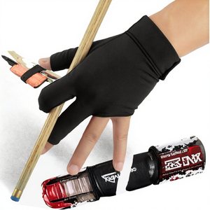 Custom Logo Snooker Gloves Fingerless Billiards Cue Grip Gloves for Sports - Product Image 3