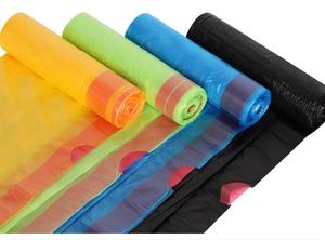 Disposable Thickened Garbage Vest-style Garbage Can <b>Storage</b> Bags Household Kitchen Cleaning Plastic Bag 15 Rolls Trash Bags - Product Image 4