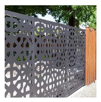 Clôture de jardin privé en aluminium, clôture extérieure en métal, nouveau Design, panneau de clôture de confidentialité en acier Corten découpé au Laser