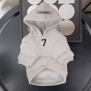 Luxe Winter Fleece Gevoerde Dikke Pet Hoodie Teddy Schnitzer Hond Kat Kleding Fabrikanten Groothandel - Product Image 3