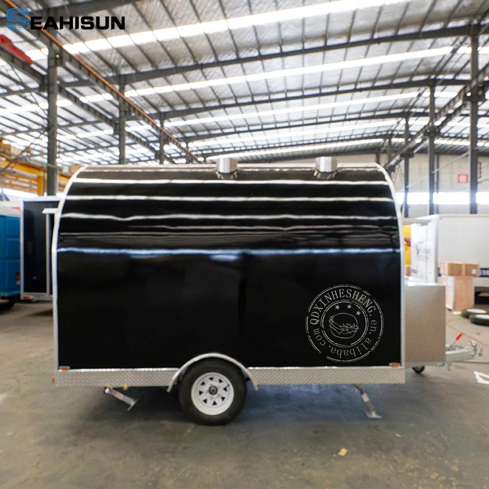 Agent's Discount Mobile Kitchen Food Truck Street Van Trailer Hot Food Cart Catering Food Trailer With with Cupboard Sink