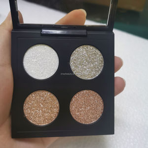 Paleta de sombras de ojos pigmentadas superventas 2024, 26mm, sartenes individuales, efecto metálico, sombra de ojos cremosa de diamante, Etiqueta Privada