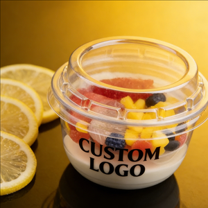 Dessert 24 oz Thick <b>Plastic</b> <b>Clear</b> PP Cup <b>Container</b> for Yogurt in China - Product Image 4