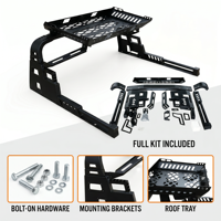 Barra Antivuelco OEM de Acero al Carbono de Alta Resistencia para Camioneta con Canasta de Techo, Portaequipajes y Soporte para Luz LED para Nissan Navara NP300