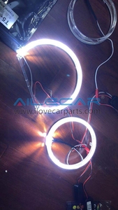 Đèn <span class=keywords><strong>LED</strong></span> Angel Eyes AILECAR 12V Crystal cho ô tô, đèn <span class=keywords><strong>LED</strong></span> RGB 6000K, vòng halo trắng/vàng cho BMW E60 - Product Image 4