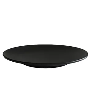 Kitchenware black plate saudi arabia market dinner set melamine crockery for wholesale