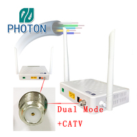 Fiber Xpon Onu 1ge + 1fe + Wifi + Catv ONU Modem Router PTF2232W