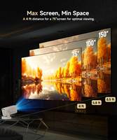 Proyector Inteligente con Control Remoto por Voz 1080P HY310 330 ANSI WiFi 6 BT5.4 Enfoque Automático Corrección Trapezoidal Cine en Casa Android 14 Portátil HIFI