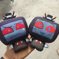 Porte-clés en peluche personnalisé Vox TV Man, pendentif décoratif pour sac à dos, idéal pour machines à griffes, cadeaux d'anniversaire et événements - Vente en gros