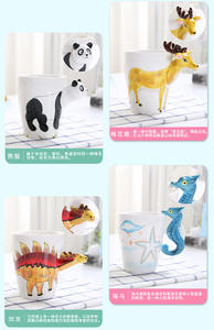 Ute 3D offoffoffug olla ustomizable logotipo iift cerámica nimnimal Mug - Product Image 5