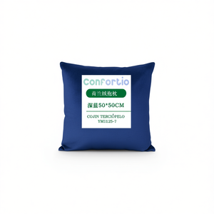 Cuscino in Velluto Olandese Blu Scuro 50*50, Cuscino per Seduta e Decorativo - Product Image 2