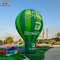 Ballon à air chaud gonflable géant pour la publicité, logo personnalisé, matériau Oxford, garantie 3 ans, utilisation gratuite sur le sol ou sur un toit