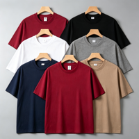 Kaos Unisex Pria 230gsm 100% Katun Lengan Pendek Tenun Ramah Lingkungan Bordir Logo Kustom Cetak Gaya Kasual Polos