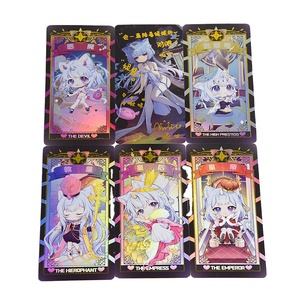Cartas <span class=keywords><strong>de</strong></span> Tarot para principiantes con Alice Print Demand Barajas únicas impresas Bolsa <span class=keywords><strong>de</strong></span> plástico árabe Moon Star Tarot Cards - Product Image 1