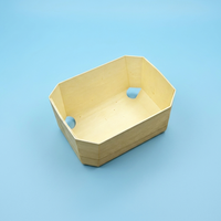 Conteneur alimentaire en bois de peuplier naturel, plaque de cuisson en bois biodégradable pour pâtisserie, gâteaux et pain