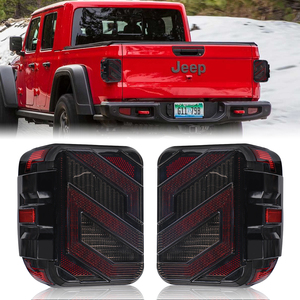Feux arrière de freinage, de recul et de clignotants en forme de S avec lentille fumée noire pour Jeep Gladiator Jt - Product Image 6