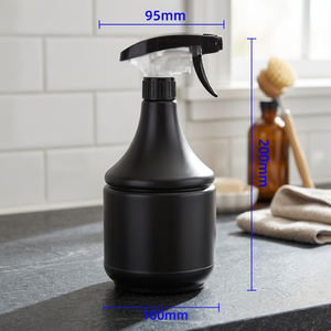 Botella de Plástico HDPE Reciclable de 1000 ml con Pulverizador, para Soluciones de Limpieza, Detergentes y Productos Químicos Domésticos - Product Image 3