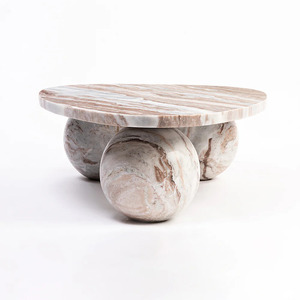 Modern Rectangular Sawar <b>Marble</b> Coffee <b>Table</b> Handmade Coffee <b>Table</b> with Easy Assembly-Living Room Furniture - Product Image 5