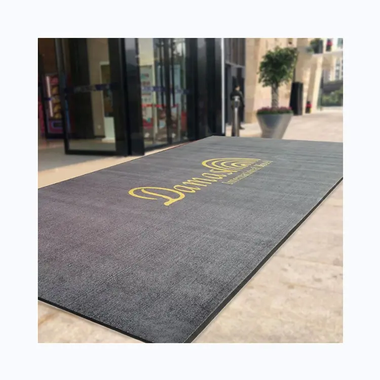 Custom Logo Gedrukt Rubber Floor Out Nylon Gedrukt Professionele Ontwerp Deur Mat