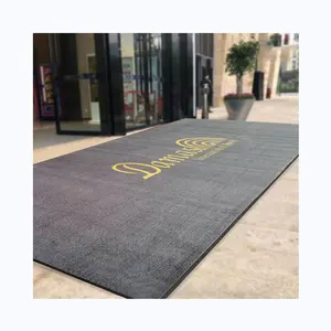 Rubber Floor Mat Custom Logo Printed Rubber Floor Out Nylon Printed Professional Design Door Mat