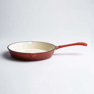 Sartén redonda antiadherente para estofado esmaltado, sartén de hierro fundido - Product Image 3