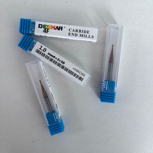 Fraises à bout en carbure monobloc CNC 4F 1.0 MM4X3X50, outils D1-32 mm 2 3 4, fraise à fraiser - Product Image 2