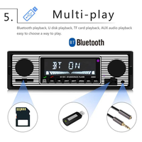 Récepteur audio de voiture classique SX-5513 BT Vintage double bouton tuner FM lecteur MP3 avec USB et AM Wave bande écran tactile autoradio