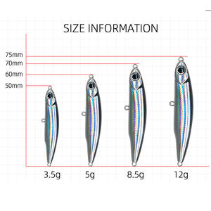 2024 Venta de cebo duro lápiz pez plateado con recubrimiento láser de distancia de tiro más <span class=keywords><strong>largo</strong></span> y lagos y ríos - Product Image 4