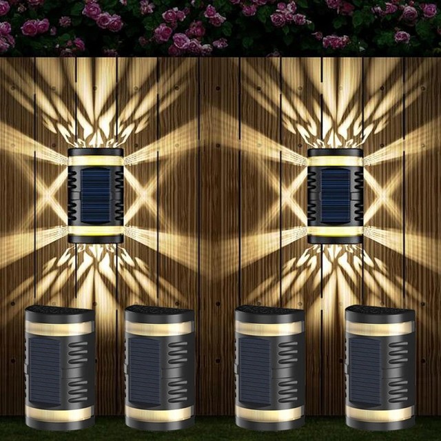 Hot Sale Long Strip Waterproof LED Wall Light Outdoor Garden Landscape Solar Power Wall Light LED Bracket Light