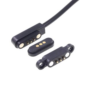 Magnetischer Pogo-Pin 3-polig 2,3mm Abstand Telemoveis durch Löcher Löten Sie die männliche weibliche Sonde Kontakt Magnetisches Ladekabel - Product Image 1