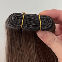 Extensions de cheveux humains vierges européens à double trame, cuticules alignées, 100 % cheveux naturels, sans perte, sans chute