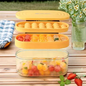 silicone tray round ice cream cube mould trays ice ball cubes whiskey mold box tray silicone maker tools