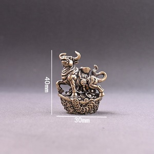1 pièce Porte-encens rétro en cuivre Yuanbao Douze Signes du Zodiaque, Support <span class=keywords><strong>d</strong></span>'encens <span class=keywords><strong>d</strong></span>'intérieur, Artisanat métallique créatif en cuivre jaune <span class=keywords><strong>Dragon</strong></span> Tigre - Product Image 5