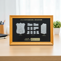Cadre de présentation en bois haut de gamme pour certificats, boîte à ombre, vitrine de collection, support de bureau ou mural, décoration commémorative