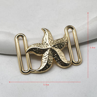 Boutons irréguliers en alliage de grande taille, style occidental, pour lingerie, maillots de bain, foulards ; fermoirs de connexion poitrine ; boucles décoratives ; de forme variée