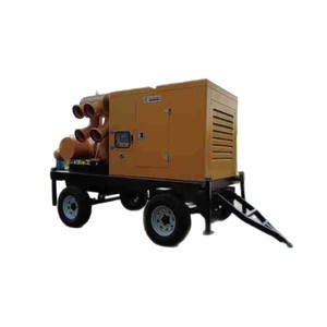 Pompe mobile de lutte contre les inondations, moteur diesel, tête d'aspiration de 7 m, centrifugeuse, transport des eaux usées, secours d'urgence - Product Image 4