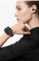 Montre connectée D12 HD avec écran classique, écouteurs portables, suivi de santé multidimensionnel, montre intelligente tout-en-un pour hommes et femmes