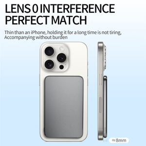 Meilleure vente de banque d'alimentation en métal ultra mince charge sans fil magnétique batterie 10000mAh batterie externe pour écouteurs de montre de téléphone portable - Product Image 4