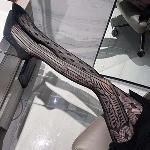 Ultra Thin Asymmetrical Fishnet Stockings 5D Stretch Women's Pantyhose Geometric Pattern Leggings - Product Image 3