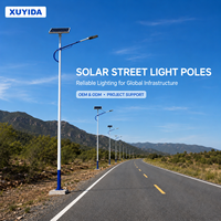 Poste de Acero Galvanizado de Alta Calidad para Exteriores, 3m 6m 10m 15m Q235, Recubierto de Polvo, Impermeable, para Farola LED