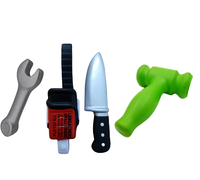 Clé à couteau en mousse PU avec logo personnalisé Jouets anti-stress Marteau à marteau Couteau anti-stress Tronçonneuse Clé pour scie à chaîne Balle anti-stress