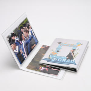 Album photo de souvenirs de remise de diplôme en stock, 6x8 8x10 pouces avec pochette en PVC transparent, style <span class=keywords><strong>annuaire</strong></span> scolaire, album de collection de valeur - Product Image 2