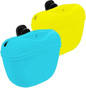 Portable <b>Dog</b> Snack Treat Pouch With Belt Silicone Pet Training Bag - Product Image 2
