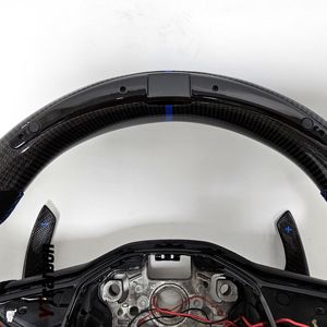 YTcarbon para <span class=keywords><strong>Arteon</strong></span> CC GTE GTD GTS <span class=keywords><strong>R</strong></span>-line Racing Style R8 Switch Custom Real Carbon Fiber Paddle Shifter LED Volante - Product Image 4