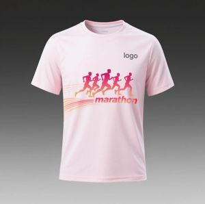 Venta al por mayor verano maratón hombres manga corta al por mayor personalizado Running Tees 100 poliéster secado rápido sublimación camiseta - Product Image 2