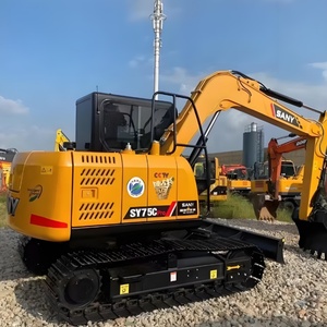 Used Sany75C 7Ton Excavator Digger <b>Small</b> Crawler SY55C SY60C SY65W SY75C SY80U SY95C SY135C SY155U Mini Excavator Engine Core - Product Image 1