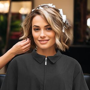 Chaquetas de Peluquería con Logotipo Personalizado, Manga Corta y Larga, Ropa de Trabajo Impermeable para Estilistas, para Peluqueros en Barberías y Salones - Product Image 4